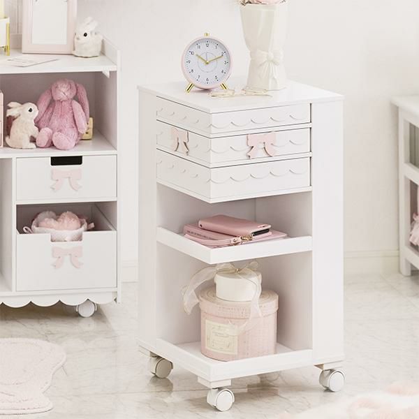 直送】くすみダスティカラーのマルチワゴン(幅42)｜かわいいお姫様